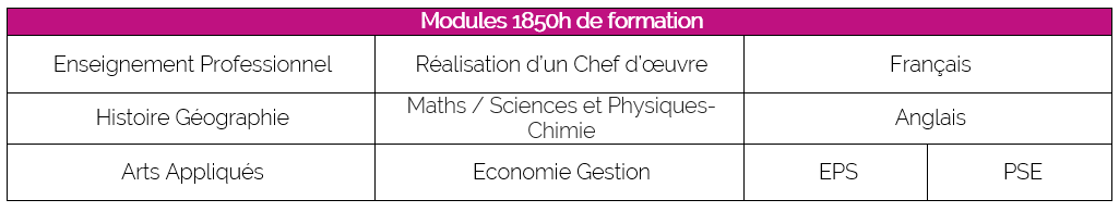 module FICHE BAC PRO MSPC 2022